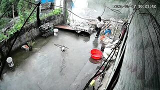 Outdoor Toilet Collapses on Woman Just Seconds After She Enters