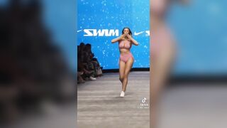 Cartwheel on the Catwalk Show Off Cute but Sexy Girl
