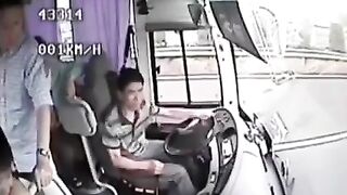 Bus Driver Missed his Exit, put it in Reverse and Idk if they Ever Found Him (All Camera Angles)