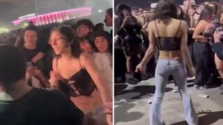 Dude Who Thinks he's a Woman Fights a Dude at a Kanye Concert... This is America.