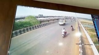 Horrific Accident Ends with his Insides on his Outsides on the Highway (India)