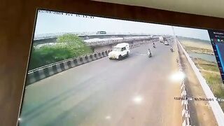 Horrific Accident Ends with his Insides on his Outsides on the Highway (India)