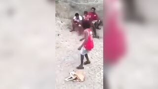 This Guy brought Fists to a Rock Fight...Or