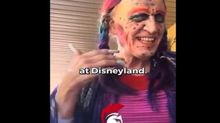 This Demonically Possessed Tranny is Going to Disney to Harass your Kids