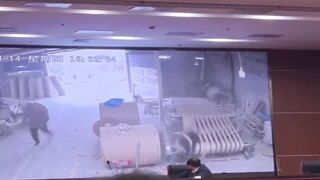 Textile Worker in China becomes Part of the Textile (Video used as Evidence in Courtroom)