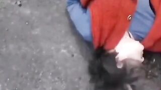 STRONG Warning from Romania shows Man Slit Woman's Throat for No Reason..Watch Full Video)