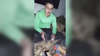 Arab Genius Smoking Weed Playing with a Loaded Gun Kills Himself