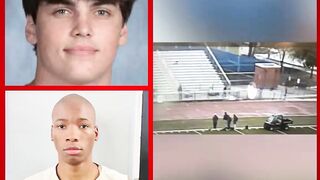 Footage of Karmelo Anthony stabbing Austin Metcalf has been released, and it shows Karmelo reaching into his bag, pulling out a knife, walking under the tent, and then running away after stabbing Metcalf, completely undermining claims that he acted in “se