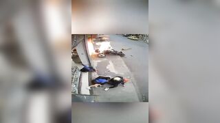 Unique Accident causes Chain Reaction then an Explosion