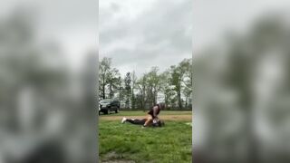 Daughter brings Baseball Bat to Fight her Mom and get's her Ass KICKED