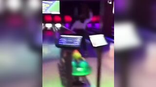 Girl Knocks Out her BF with a Bowling Ball then Throws a Strike