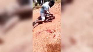 Warning: Rapist has his Head Smashed until Death, with Sledge Hammer