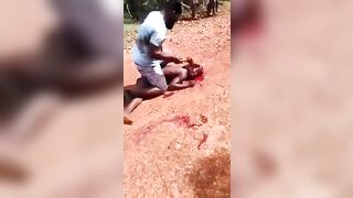 Warning: Rapist has his Head Smashed until Death, with Sledge Hammer