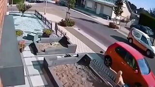 Man Rips his Ass Off Crashing in to Spiked Fence