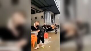 Instant Karma: Subduing a Wild Chinese Man with a Knife is Awesome