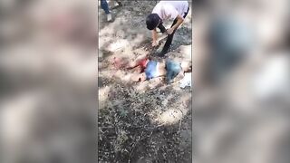 Shock Video shows Man Chopped Up while Still Alive