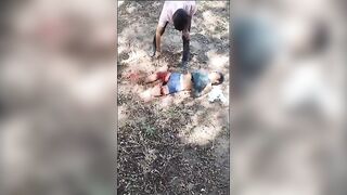 Shock Video shows Man Chopped Up while Still Alive