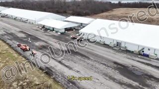 Shocking Aerial View of One Migrant Camp in Brooklyn NY