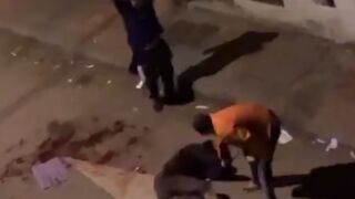 Video is Brutal: Man has his Face Smashed Apart by Bottles and Clubs...Voyeur Neighbor Records with No Help?