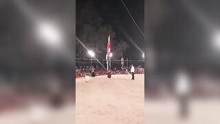 India: Dancer Carrying Massive Flag at Festival Electrocuted to Death...They can't Help It.