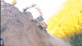 Crane Operator working at too High of a Pitch Falls to his Death Backwards