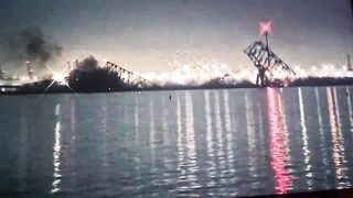 SHOCK: Bridge in Baltimore Collapsing After a Ship Strikes It (Mass Casualty)