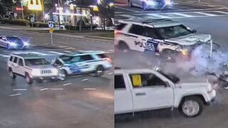 Moment of impact from deadly crash involving Orlando police officer