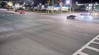 Moment of impact from deadly crash involving Orlando police officer