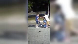 Extreme: Kid throws Bottle at Wrong Guy, his Boy is Beaten to Death while his Girl tries to Stop It