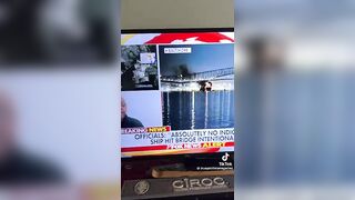 Is this a Distraction? Man shows you Live Video of Dynamite Charges Going off at Each Joint on the Bridge.