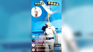 Crying and Laughing Police Lady hangs Herself on Livestream (Other Police Show up too Late)