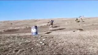 Video that Shows Ukrainian Training RPG Officer Misuse the RPG Blowing Up next to His Head