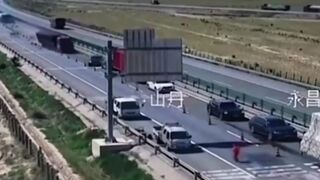 Out of Control Truck is about to Mow Down the Entire Lane of Cars...Killed 8 (China)