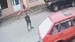 Man trying to Scare People with a Grenade has it Blow Up in his Hand...and Blowing Off his Hand