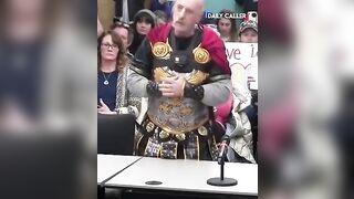 Based Father Identifies as a Female Julius Caesar at his Sons School.. LOL