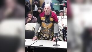 Based Father Identifies as a Female Julius Caesar at his Sons School.. LOL
