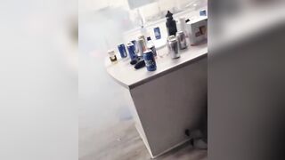 Drunk Group puts Box of Fireworks in the Oven...no Seriously