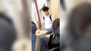 This Kid Sitting Down said he was going to Rape this Guy's Girl...Finds Out