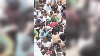 One Female among a Crowd of Islamic Republic of Pakistani's is Groped and Eventually Falls (R@pe Game)