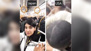 Subway Train in Japan vs. Subway in USA. Can you notice the Difference?