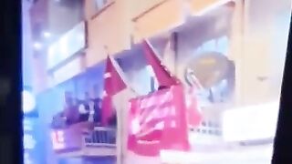 Footage of Just Elected Turkish Politician Fall to his Death while Celebrating his Victory..(See Info) Balcony Collapse