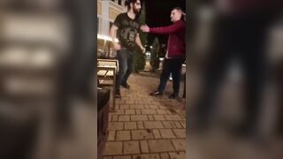 A Man can Only take so Much BS from a Drunk Woman. She and her BF Learn (Watch until End)