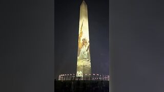 Washington Glows: The Washington Monument Shines with the Glorious Story of America