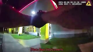 Crazy Man Dies from Beanbag Hits to the Chest as Well as Taser (See Info) with Subtitles
