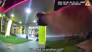 Crazy Man Dies from Beanbag Hits to the Chest as Well as Taser (See Info) with Subtitles