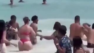 Jealous man beat the shit out of his infethfull girlfriend