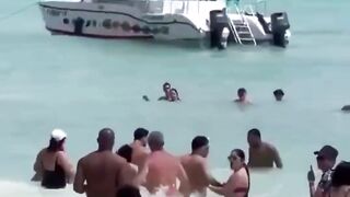 Jealous man beat the shit out of his infethfull girlfriend