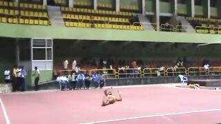 Gymnast Instant Paralysis on Flip Gone Wrong...