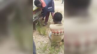 Tomato Thief in Mangochi is Tied to the Truck and Dragged in the Dirt (See Info)
