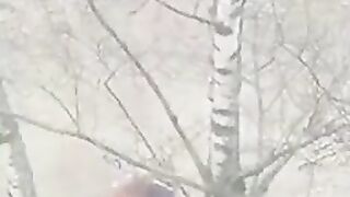 Sad Man in Russia went out to the Woods to Self Immolate..Death by Fire